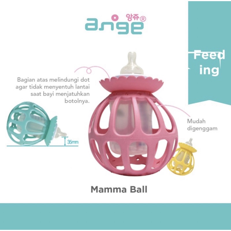 Ange Mamma Ball Baby Bottle Holder - Mainan bayi/Gigitan bayi