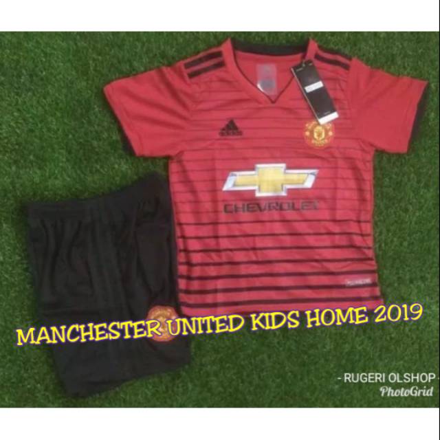 JERSEY MANCHESTER UNITED HOME KIDS 2019 GRADE OFFICIAL