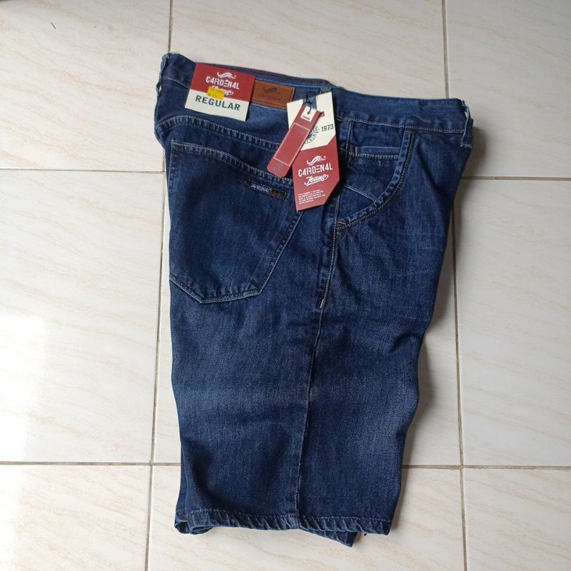 Celana Pendek Jeans CARDENAL Pria Big Size 39-44 Premium Original