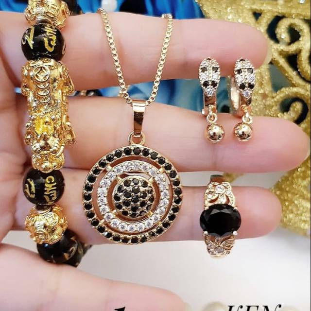 Xuping set perhiasan lapis emas 24k 2929j