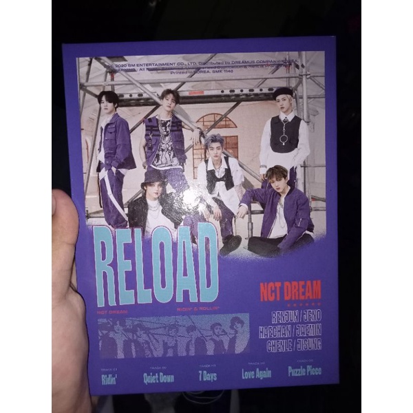NCT DREAM - RELOAD ALBUM ONLY (ROLLIN VER)+FP JENO. Read Desc