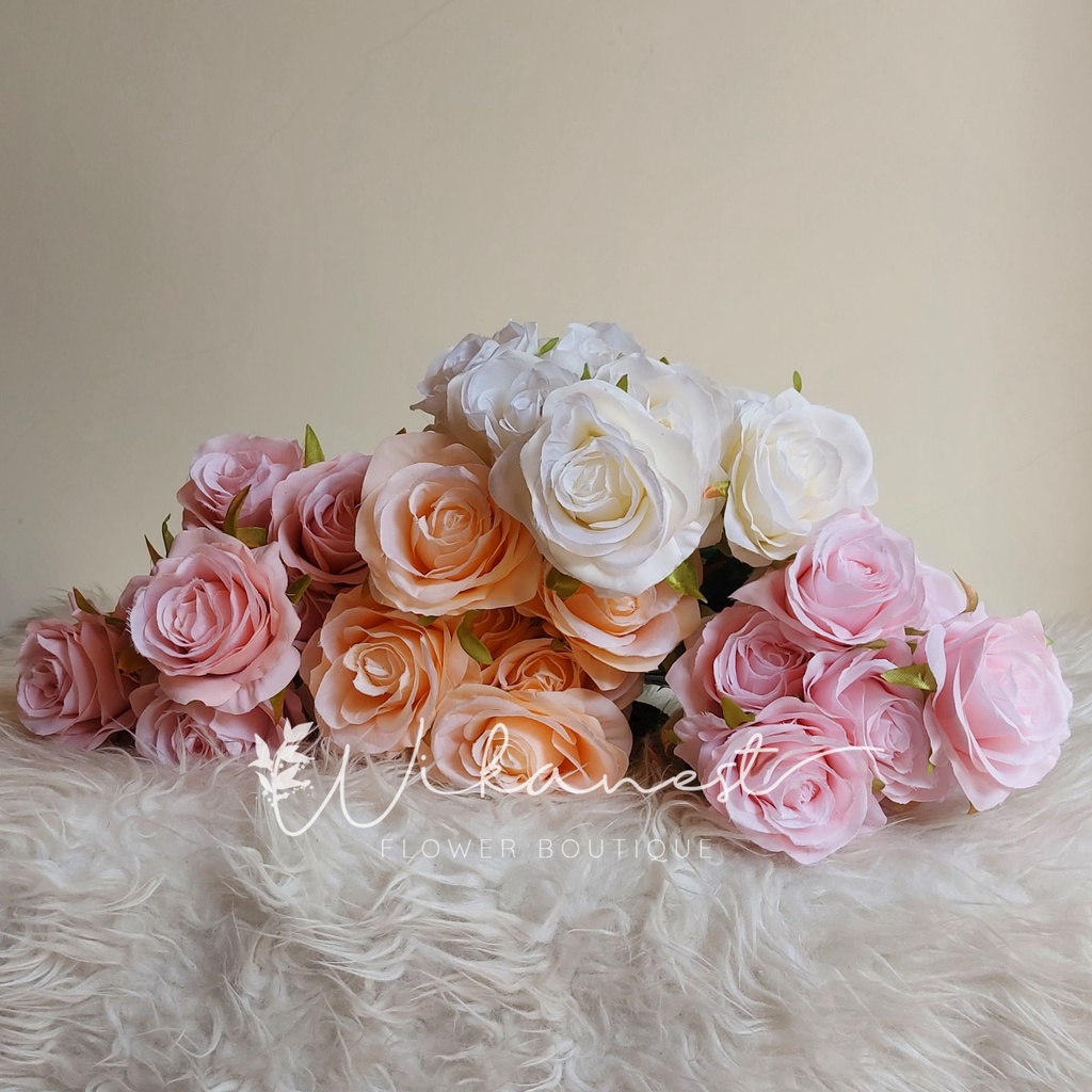 Rose Shine - Bunga Palsu - Bunga Mawar Palsu - Bunga Artificial Premium
