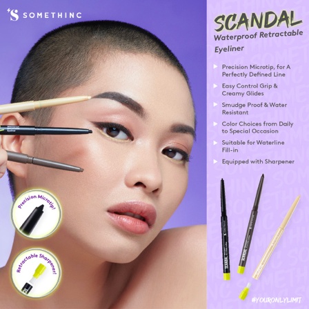 SOMETHINC SCANDAL Waterproof Retractable Eyeliner | Eye liner Pensil