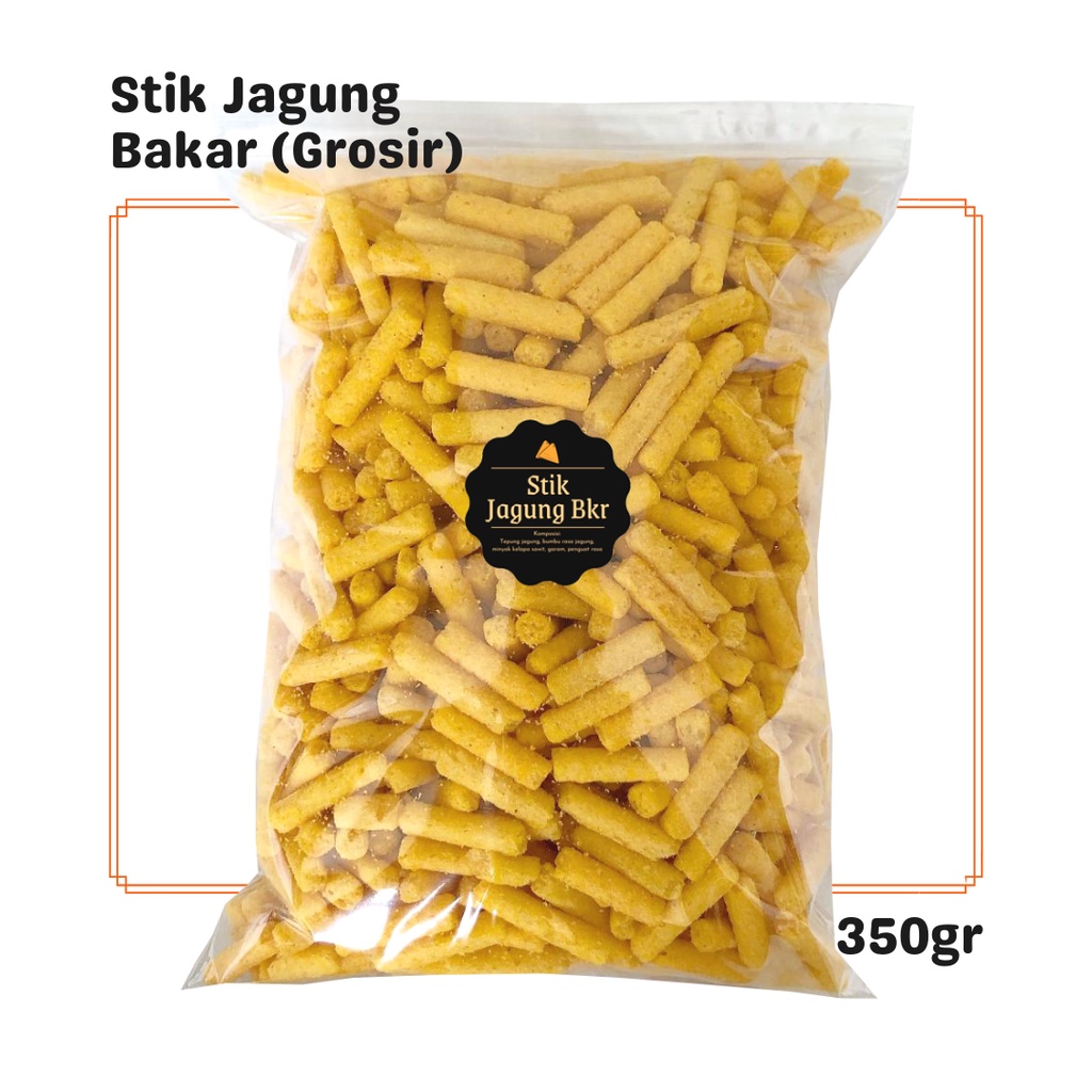 

SNACK KEKINIAN Stik Jagung Bakar (Grosir) 350gr / Snack Cemilan Kilo Kiloan / Camilan Asin Gurih