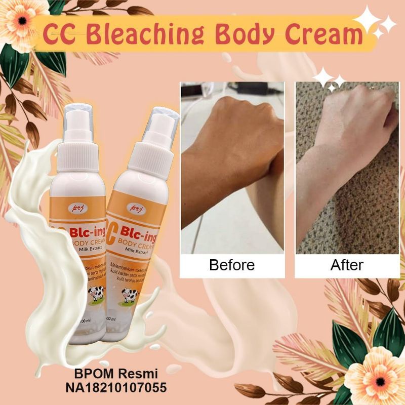 CC BLEACHING BODY CREM CC MILKY BODY LOTION BLICHING BADAN PROMO (COD)