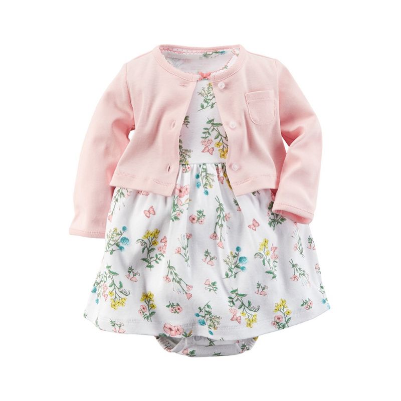 Dress Bayi Cewek Baby Girl Cardigan Perempuan Setelan Anak Cewek Crter 6 9 12 18 24 Bulan 1 2 Tahun