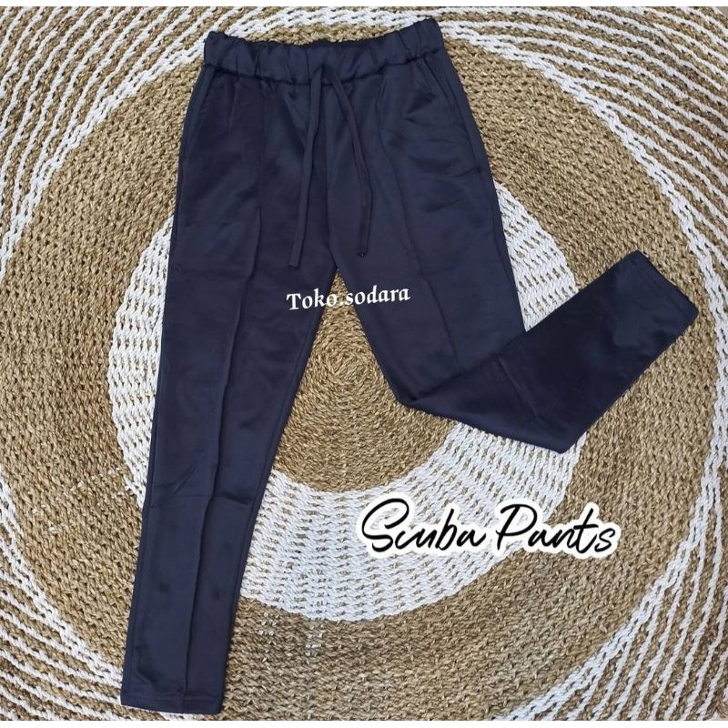 Celana Luna Scuba Pants Premium / Celana scuba wanita / Celana Murah