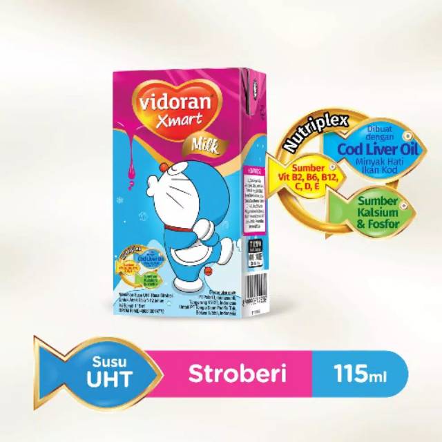 

susu uht vidoran xmart 115 ml