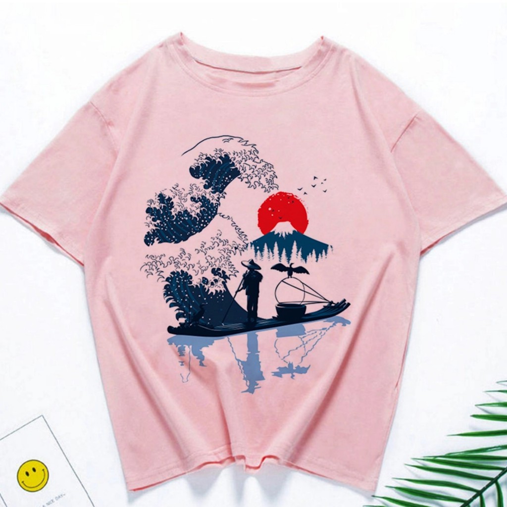 Kaos Wanita Murah Lengan Pendek Kekinian Bahan Katun Combed Aesthetic Kaos Cewek Import Oversize