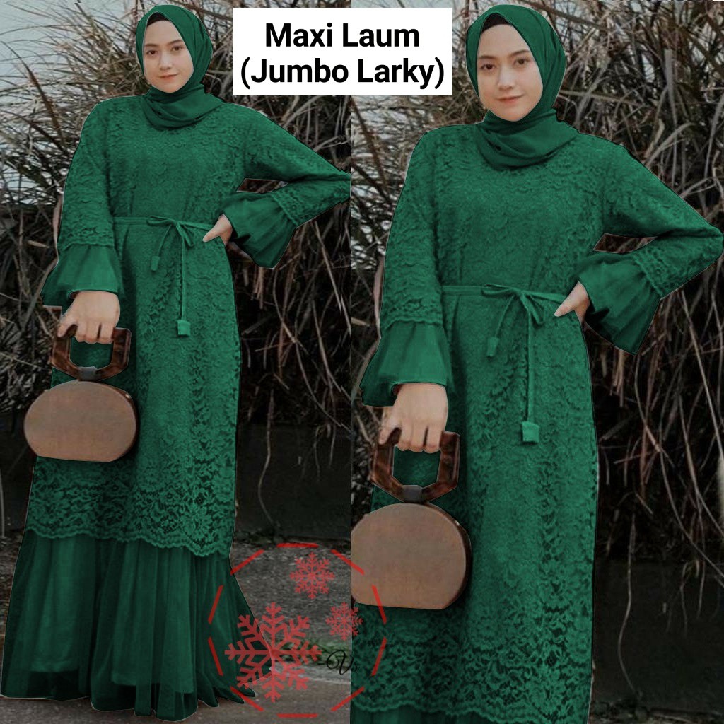 MAXI LARKY LAUM JUMBO vV / MAXI DRESS LARKY BIG SIZE