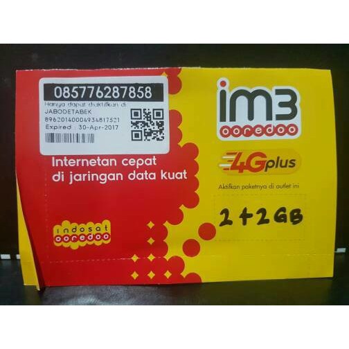 PERDANA INDOSAT 2+2 GB
