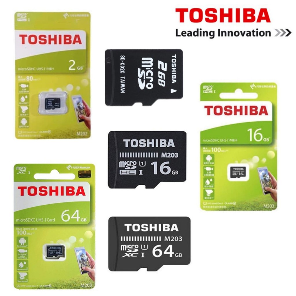 (ba)  Memory Card Toshiba Micro SD 2GB 16GB 64GB MicroSD MMC Toshiba