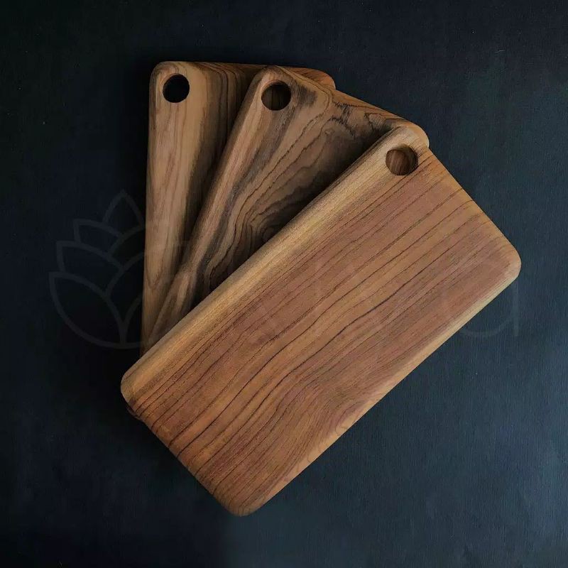 Talenan KAYU  JATI MAHONI 30cmx14cm wooden cutting board 