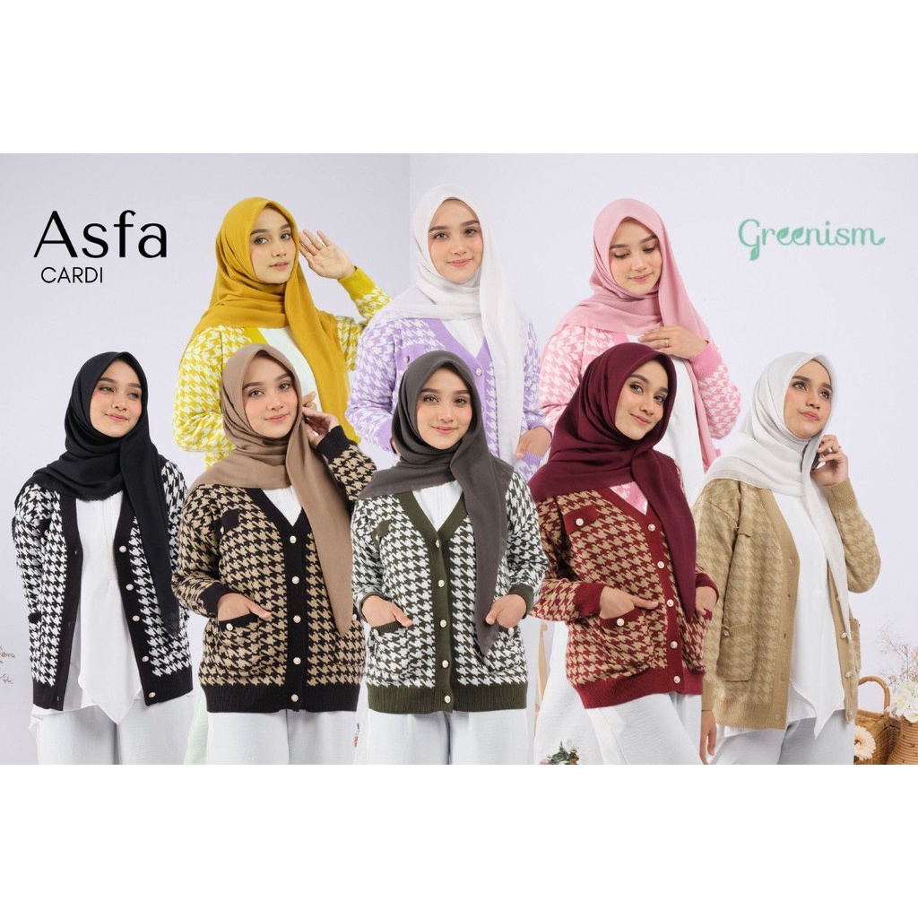 ASFA CARDIGAN BY GREENISM | KARDIGAN RAJUT GREENISM TERBARU FEBRUARI 2022