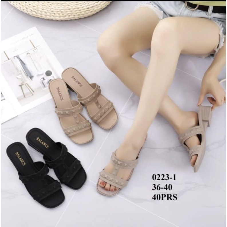 WEDGES SANDAL BALANCE WANITA JELLY KARET 0223-1