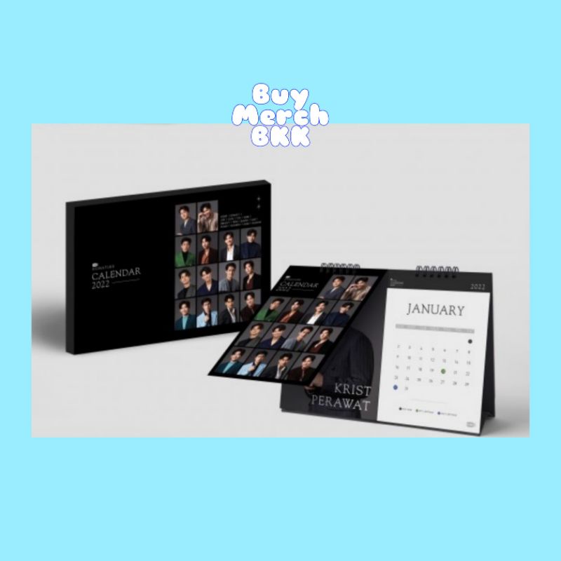 (READY STOK) GMMTV SIGNATURE CALENDER 2022 (BRIGHTWIN, EARTHMIX, TAYNEW, OHMNON CONTENT)