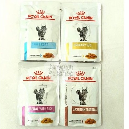 VET-S VETERINARY SACHET ROYAL CANIN (SO URINARY/GASTROINTESTINAL/RENAL/SKINCOAT)