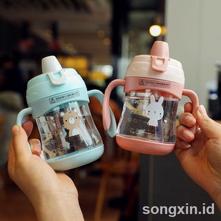 Botol Minum Bayi Anak Model Mulut Bebek Bahan Kaca Anti Botol Minum Bayi Anak Model Mulut Bebek Bahan Kaca Anti
