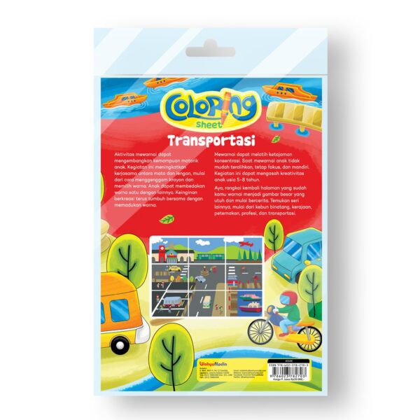 Coloring Sheet Kerajaan - Transportasi - Kebun Binatang - Profesi - Peternakan