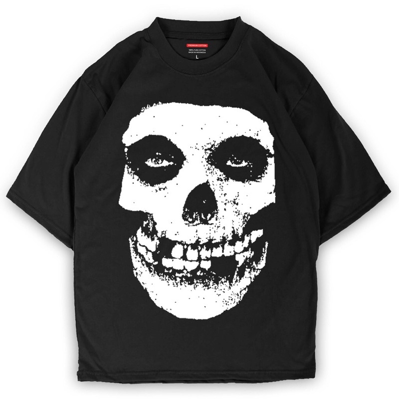 KAOS MISFITS LOGO - BAJU MISFITS LOGO - TSHIRT MISFITS LOGO - BAJU BAND MISFITS - KAOS BAND MURAH