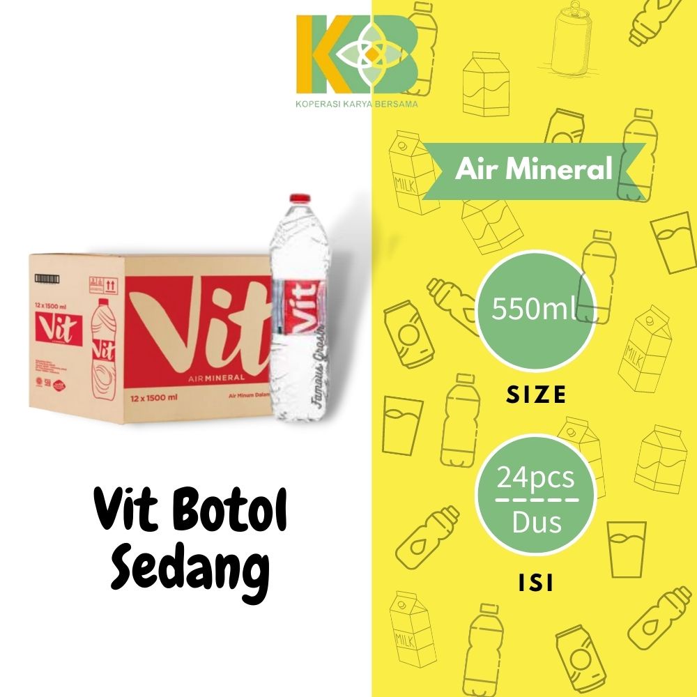 

Vit Botol 550ml Isi 24 Pcs