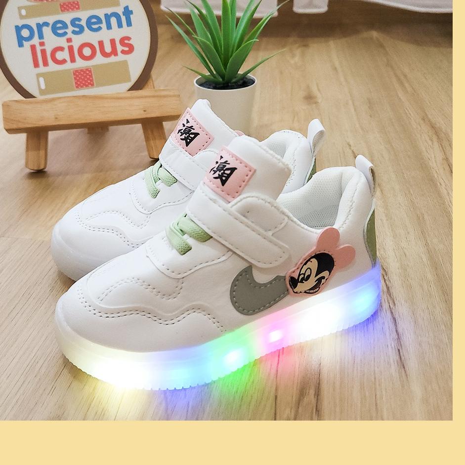 Best Sepatu Lampu Mike untuk Anak Perempuan | Sepatu LED Mike Anak | Sepatu Anak Perempuan | Sepatu 