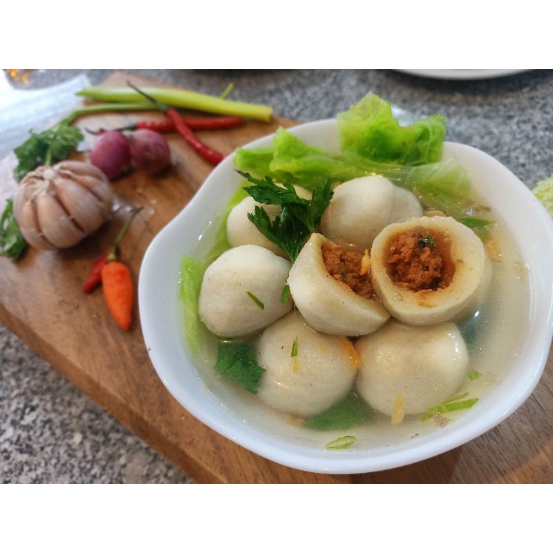 

Bakso Ikan Isi Babi (Minimal pemesanan 10pcs)