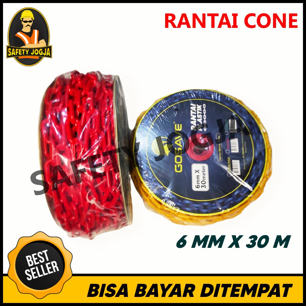 RANTAI PLASTIK 6MM X 30M SAFETY