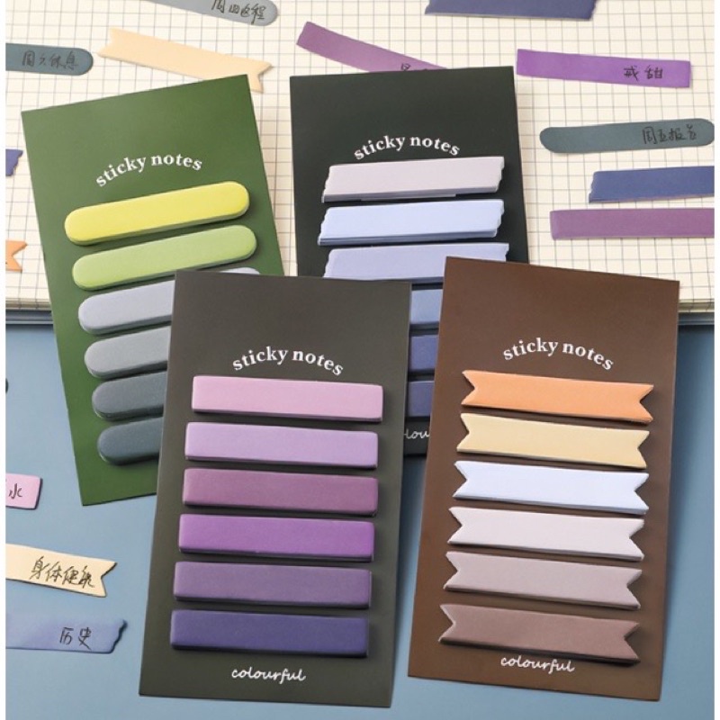 

Sticky Notes Gradient / Pembatas Halaman Buku / Sticky Notes Catatan Tempel Warna