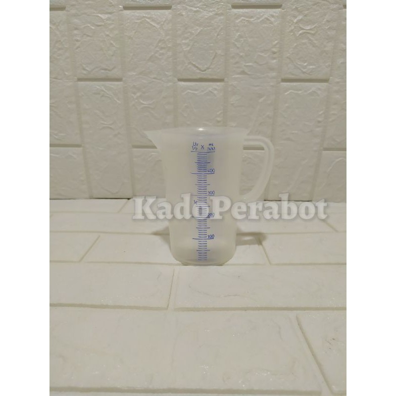 gelas takar cc green leaf 1830 500 ml - teko takar air plastik lentur