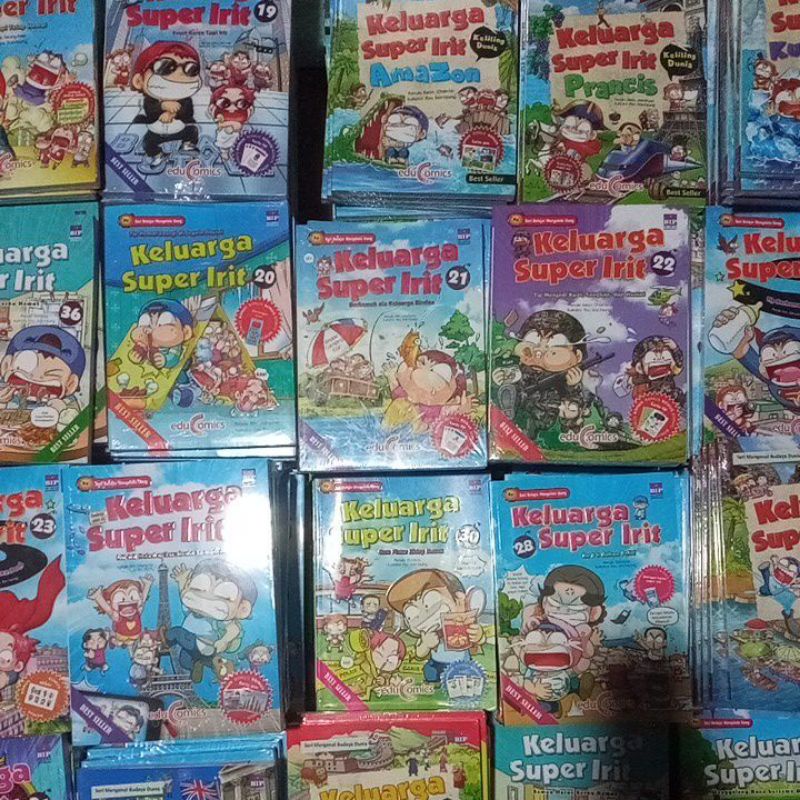 keluarga super irit, komik pendidik, seri belajar mengenal uang, best seller. lengkap semua seri
