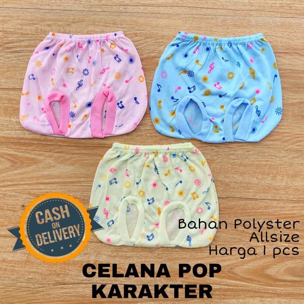 Celana bayi pop KARAKTER perlengkapan bayi lahir