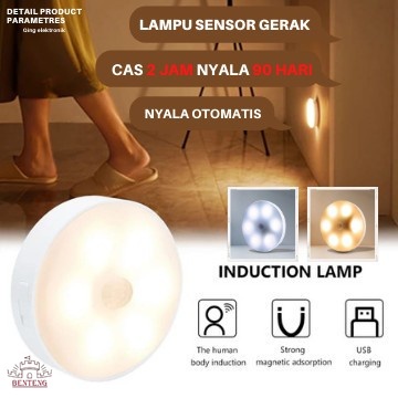 LG22 - Lampu Led Sensor Otomatis Sensor Gerak Led Induction Night Light Human Body