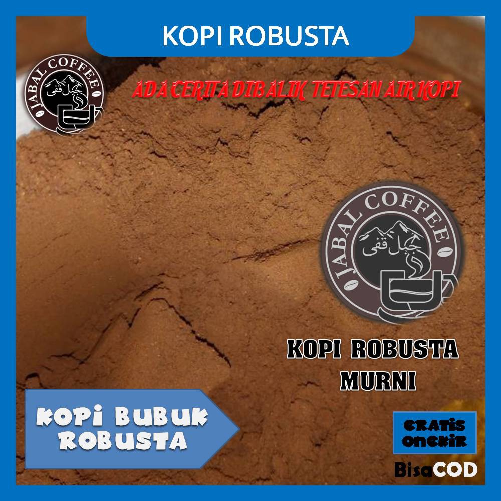 Kopi Hitam Sachet Robusta Bubuk Temanggung Murni Original Asli  100% Tanpa Campuran Gula Pengawet