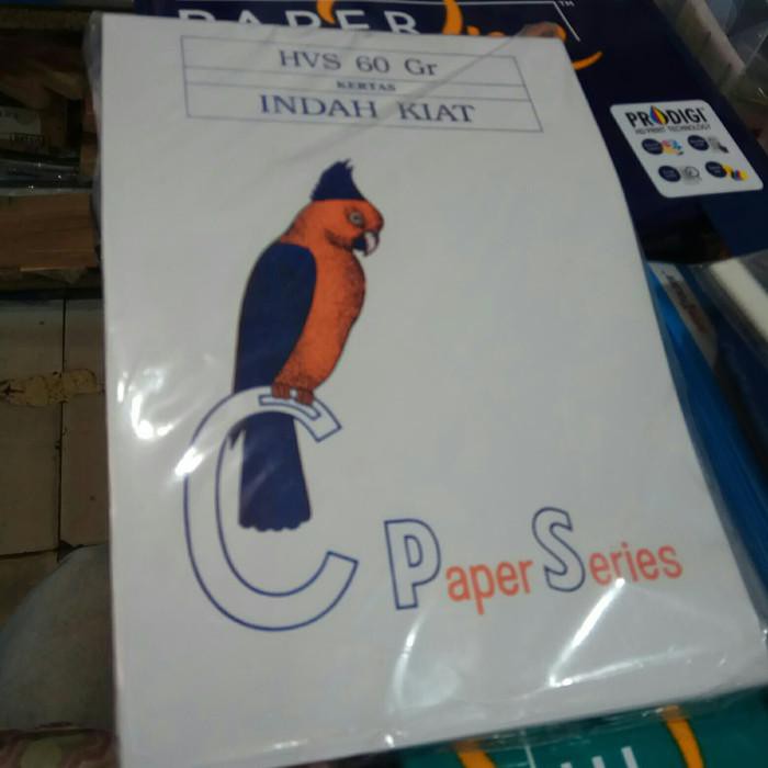 

Kertas / Kertas Hvs F4 60Gram Indah Kiat (Tipis Isi 400 Lembar)