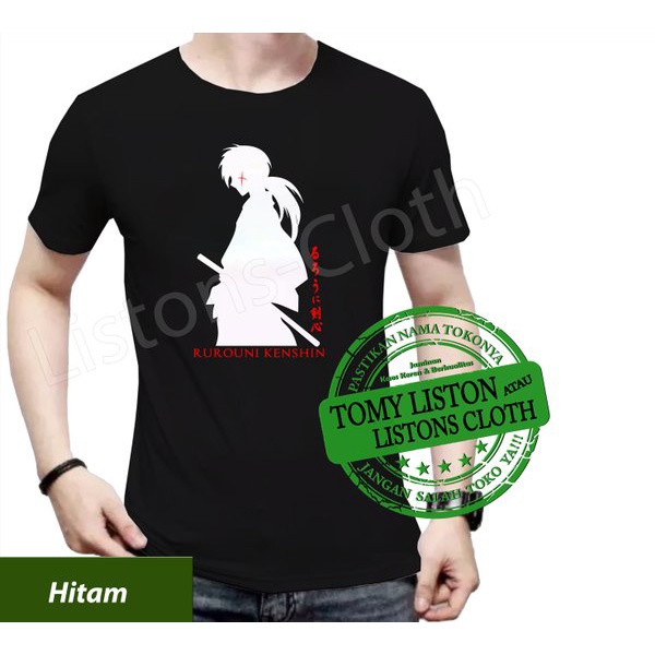 DI JUAL KAOS ANIME SAMURAI X BAJU DISTRO KENSHIN MANTAP