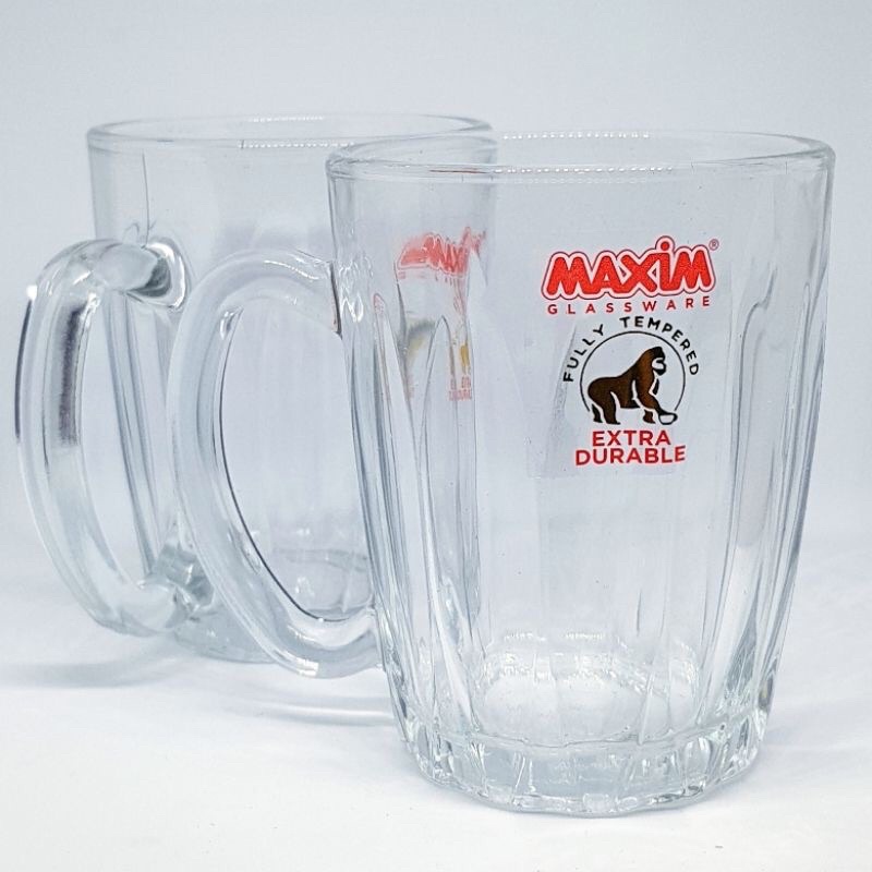 Gelas Kaca Gagang Maxim Cangkir Kopi Gelas Teh Manis Dingin Panas