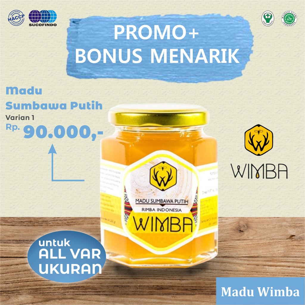 

Madu Sumbawa Putih - Lebah Apis Dorsata / Madu Asli - Madu Wimba -