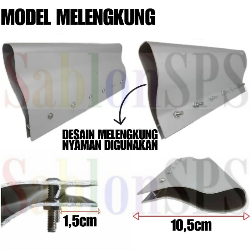 GAGANG RAKEL ALUMUNIUM P. 30CM MODEL S ERGONOMIS