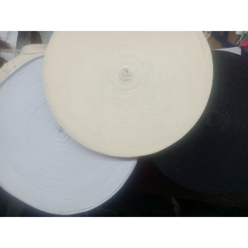 

twill tape 1,2 cm cotton 100% @50 yard pesen hari ini langsung kirim