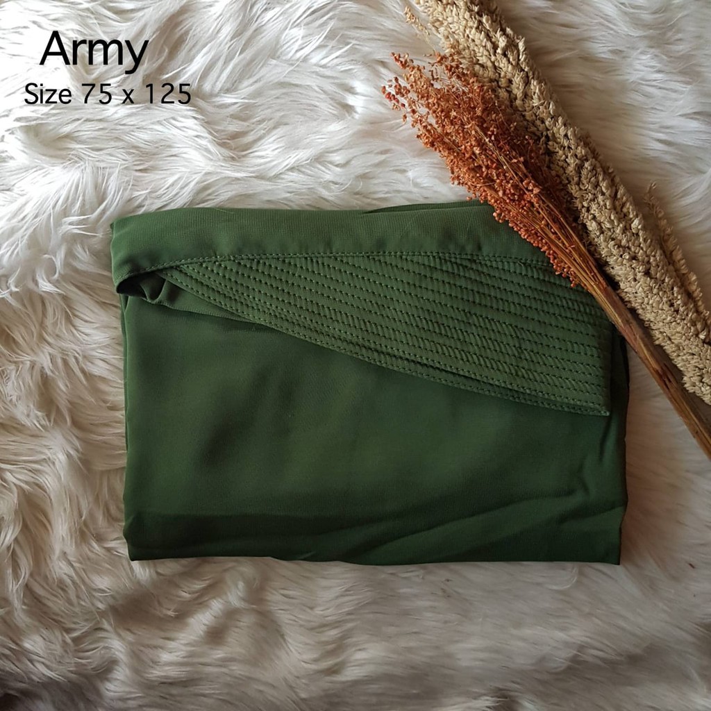 Hijab Jilbab Khimar Raudah Kancing-ARMY/FUJI