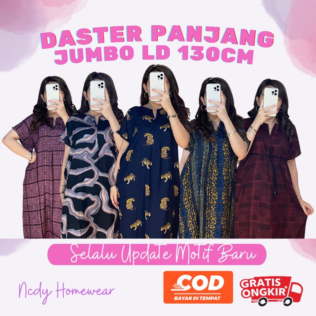 PART1 NCDY HOMEWEAR DASTER PANJANG SEMATA KAKI LD 130cm BUSUI FRIENDLY JUMBO