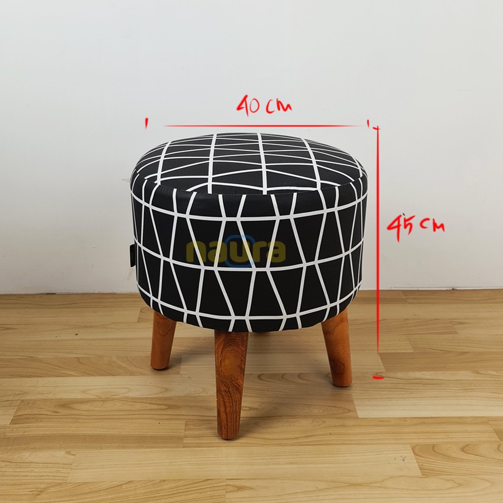 SOFA BULAT / SOFA STOOL / POUFT / KURSI STOOL LAPIS KAIN KATUN