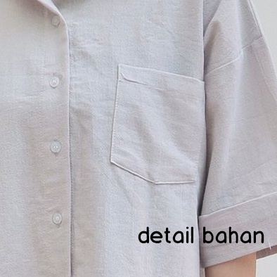 ARENA - Kemeja Wanita Katun Polos Freesize