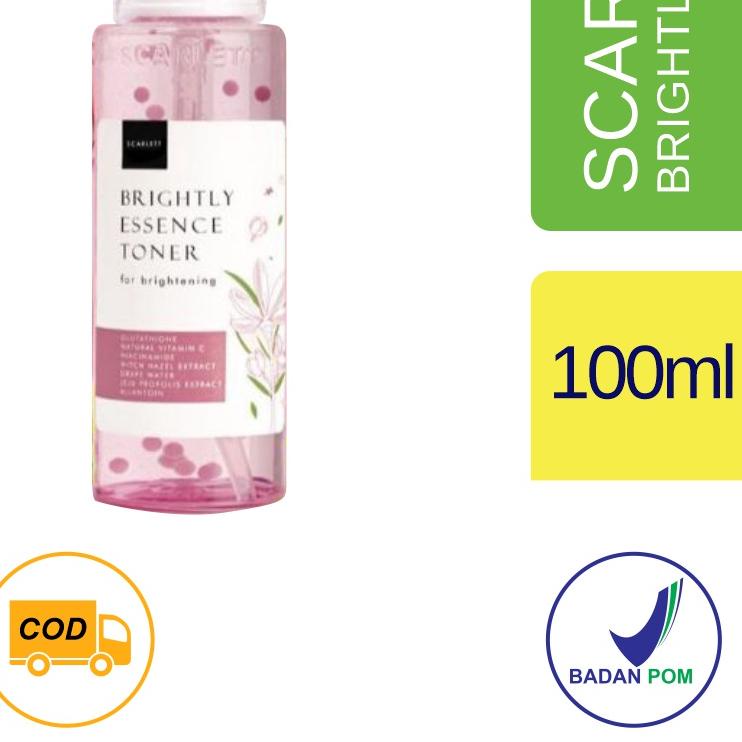 ♩ SCARLETT WHITENING BRIGHTLY ESSENCE TONER / TONER BRIGHTLY SCARLETT ☺
