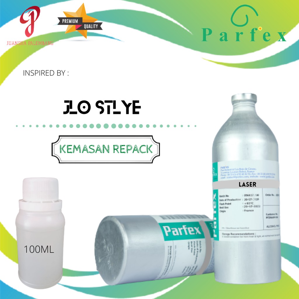 BIBIT PARFUM MURNI | LASER / JLO STYLE |PARFEX | 100ML | REPACK