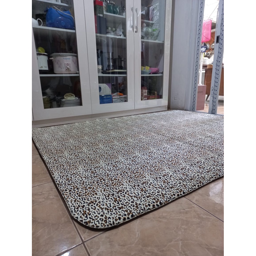 Karpet Busa FONIX Malaysia Bulu Super Lembut Anti Slip 150 x 190 Minimalis F144, Rasfur Korea-3