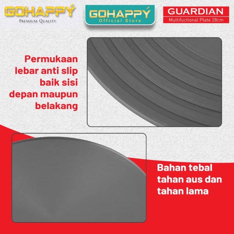 Tatakan Alas Panci Gohappy Guardian Plat Tatakan Panci Konduksi Diffuser Kompor Gas Alas Panci Anti Gosong