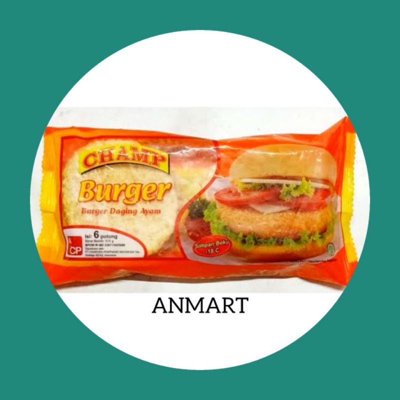 

ANMART | 6pcs Chicken Crispy Burger Champ | Sayur Online | Frozen Food