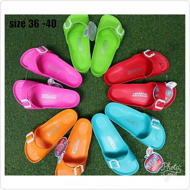 Red apple Sandal original dari bangkok
Model 1 strap
